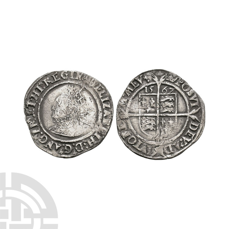 Elizabeth I - 1567 - Sixpence Dated 1567 A.D. Third-fourth issues, intermediate ...