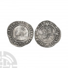 Elizabeth I - 1567 - Sixpence Dated 1567 A.D. Third-fourth issues, intermediate bust. Obv: profile bust with rose behind with ELIZABTH D G ANGL FR ET ...
