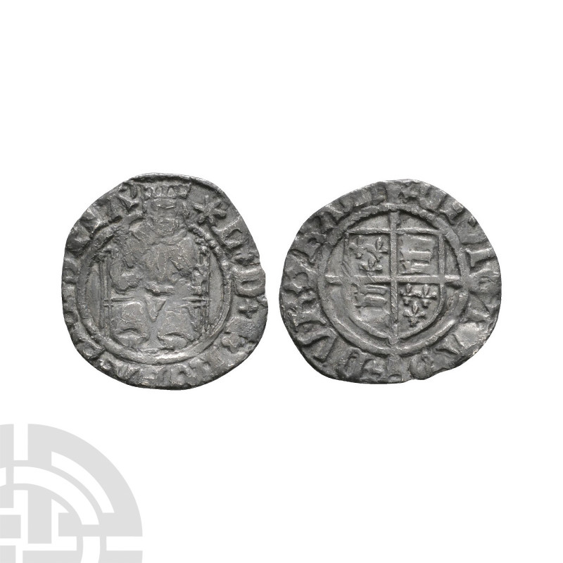 Henry VIII - Durham - Sovereign Penny 1526-1544 A.D. Second coinage, sede vacant...