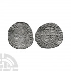 Henry VIII - Durham - Sovereign Penny 1526-1544 A.D. Second coinage, sede vacante. Obv: facing king enthroned with H D G ROSA SINE SPIA legend and 'st...