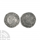 Elizabeth I - Groat 1560-1561 A.D. Second issue. Obv: profile bust with ELIZABETH D G AN FR ET HI REGINA legend and 'cross-crosslet' mintmark. Rev: lo...