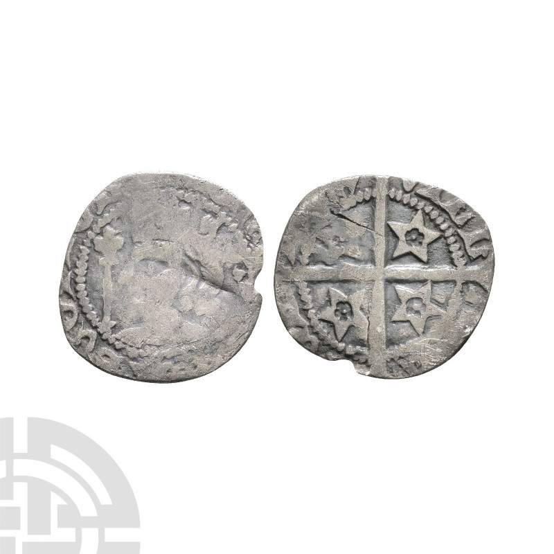 Scotland - David II(?) - Edinburgh - AR Penny 1357-1367 A.D. Obv: profile bust w...