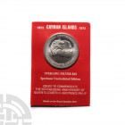Cayman Islands - 1972 - Anniversary Silver 25 Dollars Dated 1972 A.D. Royal Canadian Mint issue. Obv: profile bust with date below and ELIZABETH II CA...