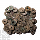 China - AE Cash Group [59] Circa 19th century A.D. Group comprising: cast cash coins. 275 grams total. . London art market, 2010-2015. Property of an ...