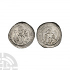 Germany - Abbey of Selz - Four Figures Pfennig 12th century A.D. Obv: bust of abbot facing holding crozier and sceptre. Rev: four standing figures wit...