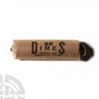 USA - Roll of Mercury Dimes [50] 1916-1945 A.D. Obvs: profile bust with LIBERTY legend. Revs: fasces with branch and UNITED STATES OF AMERICA ONE DIME...