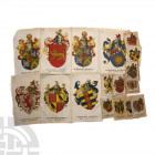 Heraldic Series - Godfrey Phillips BDV Large and Small Silks [20] 20th century A.D. Part sets of large and small silks depicting British coats of arms...