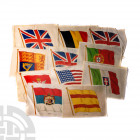 National Flags - Godfrey Phillips BDV Large Silks [13] 20th century A.D. Part set of large silks depicting national flags; some marked B D V Cigarette...