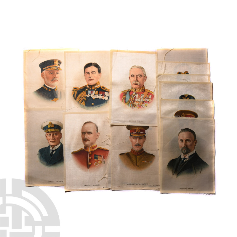 World War I Military Leaders - Godfrey Phillips BDV Large Silks [13] 20th centur...