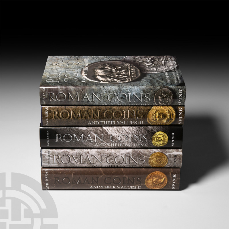 Roman Coins and Values, volumes 1 - 5 [5] Published 2000-2014 A.D. Group compris...