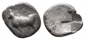 THRACE. Byzantion. (Circa 340-320 BC). AR Hemidrachm. 1.77 g. 14.20 mm.