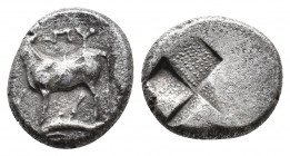 THRACE. Byzantion. (Circa 340-320 BC). AR Hemidrachm. 2.36 g. 12.90 mm.