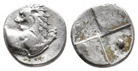 THRACE. Chersonesos. (Circa 386-338 BC). AR Hemidrachm. 2.37 g. 13.30 mm.