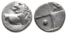 THRACE. Chersonesos. (Circa 386-338 BC). AR Hemidrachm. 2.40 g. 13.50 mm.