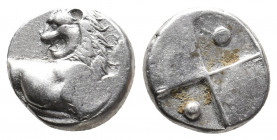 THRACE. Chersonesos. (Circa 386-338 BC). AR Hemidrachm. 2.41 g. 12.80 mm.