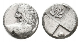 THRACE. Chersonesos. (Circa 386-338 BC). AR Hemidrachm. 2.26 g. 12.05 mm.