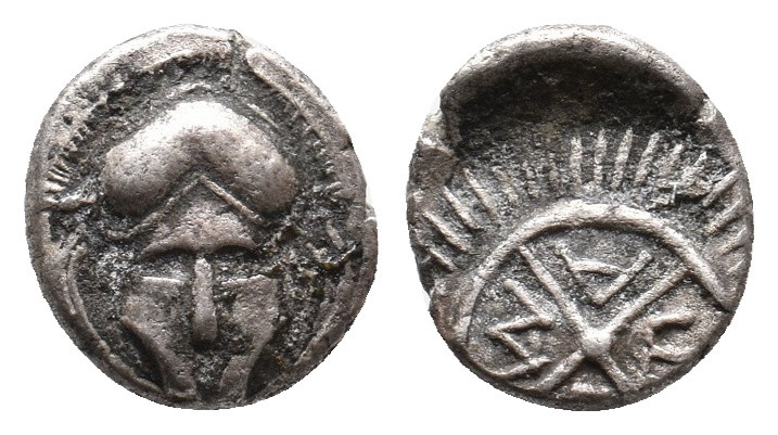 THRACE. Mesembria. (Circa 400-350 BC). AR Obol. 0.78 g. 10 mm.