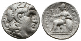 KINGS OF THRACE (Macedonian). Lysimachos (305-281 BC). AR Tetradrachm. 14.75 g. 26.15 mm.