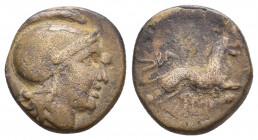 KINGS OF THRACE (Macedonian). Lysimacheia. Lysimachos (305-281 BC). Ae. 4.77 g. 17 mm.
