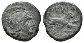 KINGS OF THRACE (Macedonian). Lysimacheia. Lysimachos (305-281 BC). Ae. 4.74 g. 18.70 mm.