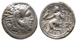 KINGS OF MACEDON. Alexander III 'the Great' (336-323 BC). AR Drachm. 4.19 g. 17 mm.