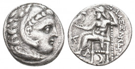 KINGS OF MACEDON. Alexander III ‘the Great’ (336-323 BC). AR Drachm. 3.95 g. 18.60 mm.