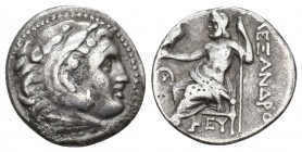 KINGS OF MACEDON. Alexander III ‘the Great’ (336-323 BC). AR Drachm. 4.08 g. 18.10 mm.