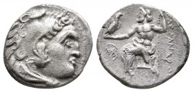 KINGS OF MACEDON. Alexander III 'the Great' (336-323 BC). AR Drachm. 4.11 g. 18.90 mm.