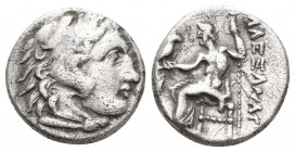 KINGS OF MACEDON. Alexander III 'the Great' (336-323 BC). AR Drachm. 3.63 g. 16.40 mm.