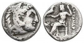 KINGS OF MACEDON. Alexander III 'the Great' (336-323 BC). AR Drachm. 3.92 g. 16.70 mm.
