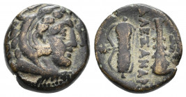 KINGS OF MACEDON. Alexander III 'the Great' (336-323). Ae. 5.66 g. 16.40 mm.