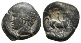 KINGS OF MACEDON. Philip II (Circa 359-336 BC). Ae. 5.06 g. 19.40 mm.