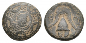 KINGS OF MACEDON. Philip III (323-317 BC). Ae. 3.67 g. 16 mm.