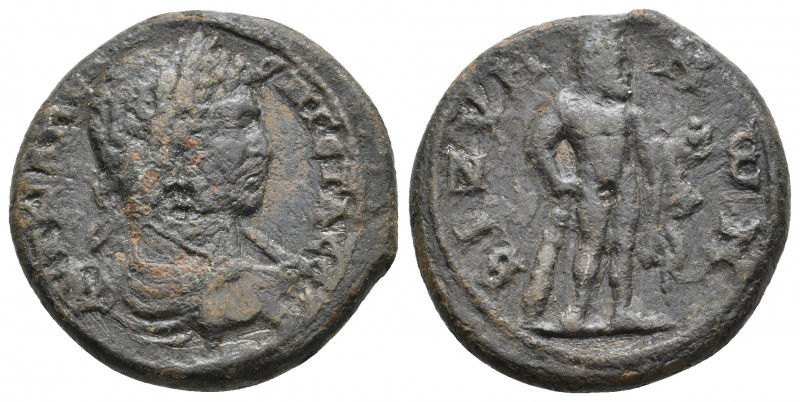 THRACE, Bizya. Geta, 209-211 AD. AE.