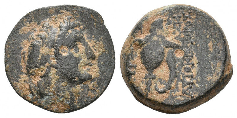 SELEUKID KINGDOM. Tryphon. Antioch. (142-138 BC). Ae. 6.03 g. 17.50 mm.