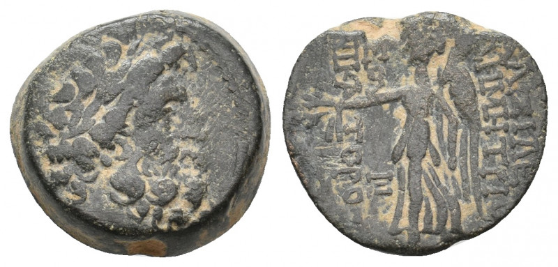 SELEUKID KINGDOM. Demetrios II Nikator. (129-125 BC). Ae. 5.46 g.16.70 mm.