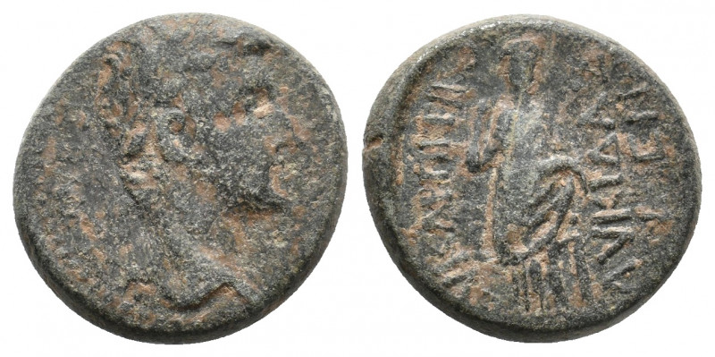 PHRYGIA, Eucarpea. Augustus or Tiberius, 27 BC - 37 AD. AE. 4.34 g. 17.23 mm.