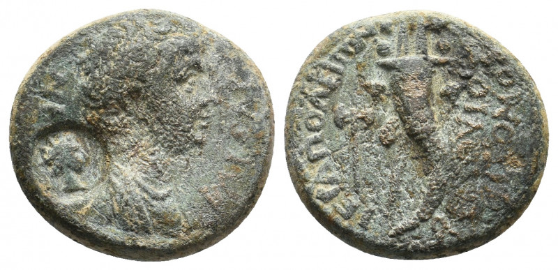 PHRYGIA, Hierapolis. Nero, 54-68 AD. AE. 5.13 g. 19.50 mm.