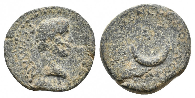 PHRYGIA, Siblia. Germanicus, died 19 AD. AE. 2.67 g. 16.50 mm.