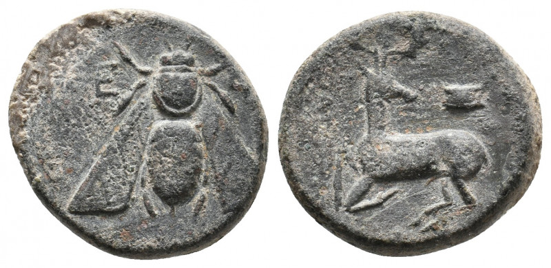 IONIA. Ephesos. (Circa 390-300 BC). Ae. 6.66 g. 20.10 mm.