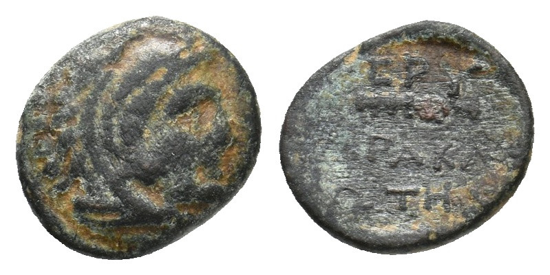 IONIA. Erythrai. (400-300 BC). Ae. 0.92 g. 10.70 mm.