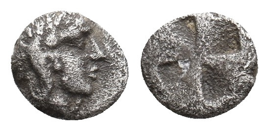 IONIA. Kolophon. (Circa 450-410 BC). AR Hemiobol. 0.34 g. 7 mm.