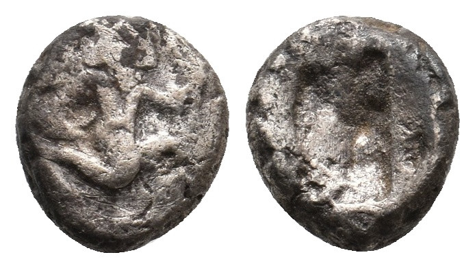 PERSIA. Achaemenid empire. (5th-4th century BC). AR 1/4 Siglos. 1.30 g. 10 mm.