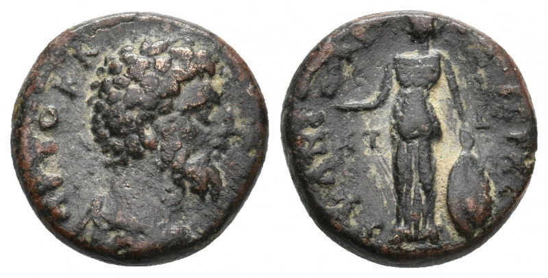 CAPPADOCIA, Tyana. Lucius Verus161-169 AD. AE. 4.19 g. 15.80 mm.