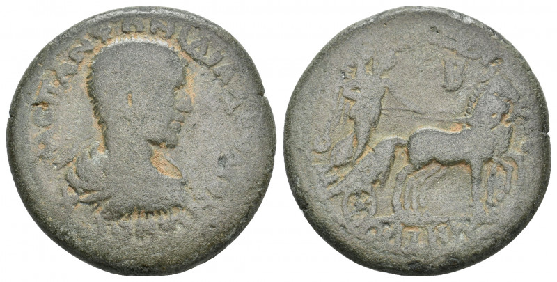 CILICIA, Anazarbus. Diadumenian, 217-218 AD. AE. 15.81 g. 29.90 mm.