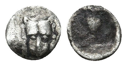 CARIA. Uncertain. (Circa 450-400 BC.) AR Tetartemorion. 0.24 g. 7.8 mm.