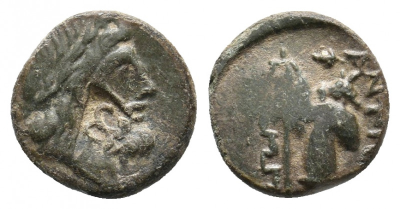 CARIA. Antioch ad Maeandrum. (Circa 2nd century BC). Ae. 1.18 g. 11.60 mm.