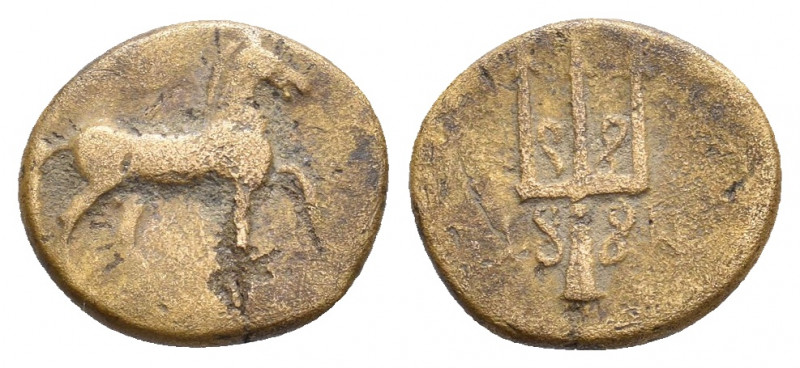 CARIA. Mylasa. (3rd-2nd centuries BC). Ae. 1.35 g. 13.20 mm.