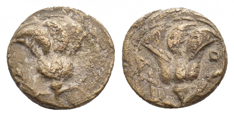 CARIA. Rhodes. (205-190 BC). Ae. 1.17 g. 10.80 mm.