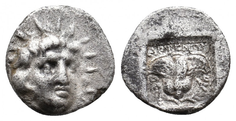 CARIA. Rhodes. (Circa 150-50 BC). AR Hemidrachm. 1.33 g. 13.50 mm.